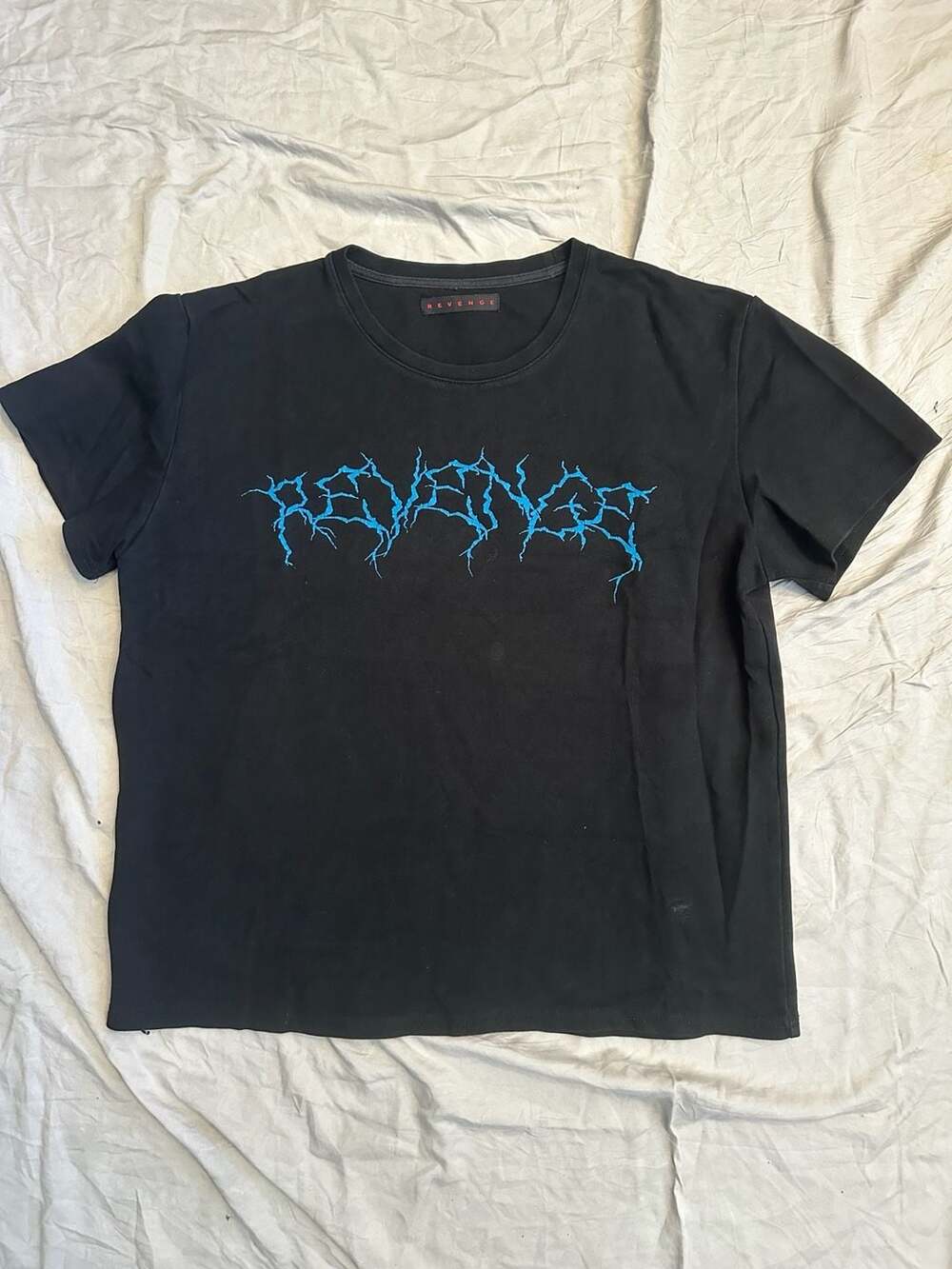 Revenge Lightning Logo Graphic T-Shirt Black